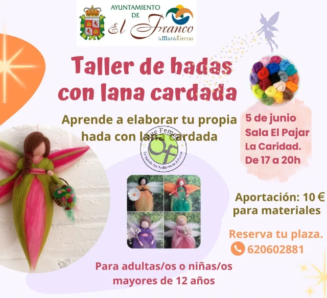 Taller de hadas con lana cardada en As Quintas