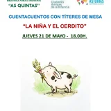 Cuentacuentos con títeres en la Biblioteca de As Quintas