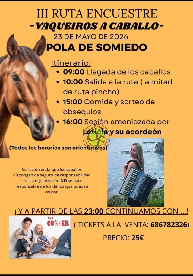 III Ruta Ecuestre Vaqueiros a Caballo 2026 en La Pola Somiedo