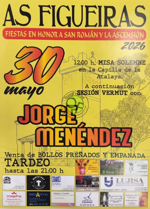 Fiestas de San Román y la Ascensión 2026 en As Figueiras
