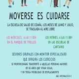 La Escuela de Salud de Coaña se traslada al aire libre en junio y julio