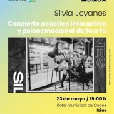 Ibias acoge un concierto acústico interactivo y psicoemocional de tú a tú protagonizado por Silvia Joyanes