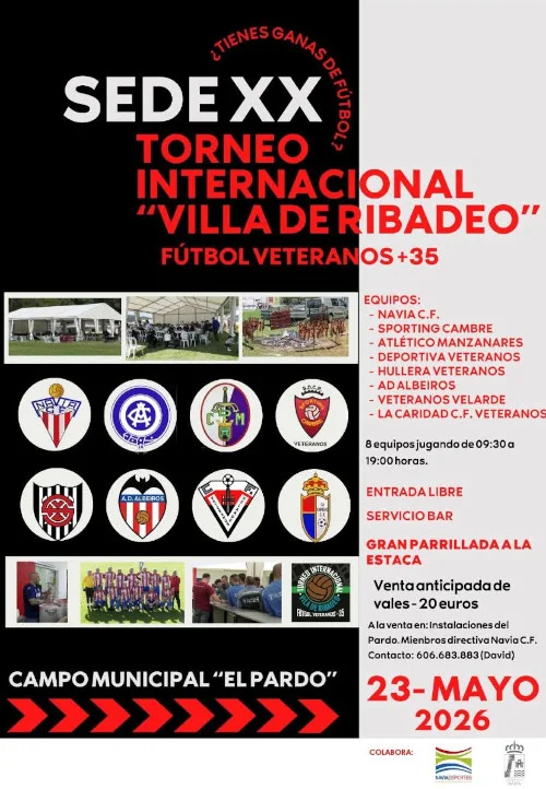 Torneo Internacional Villa de Ribadeo de fútbol para veteranos +35 en Navia