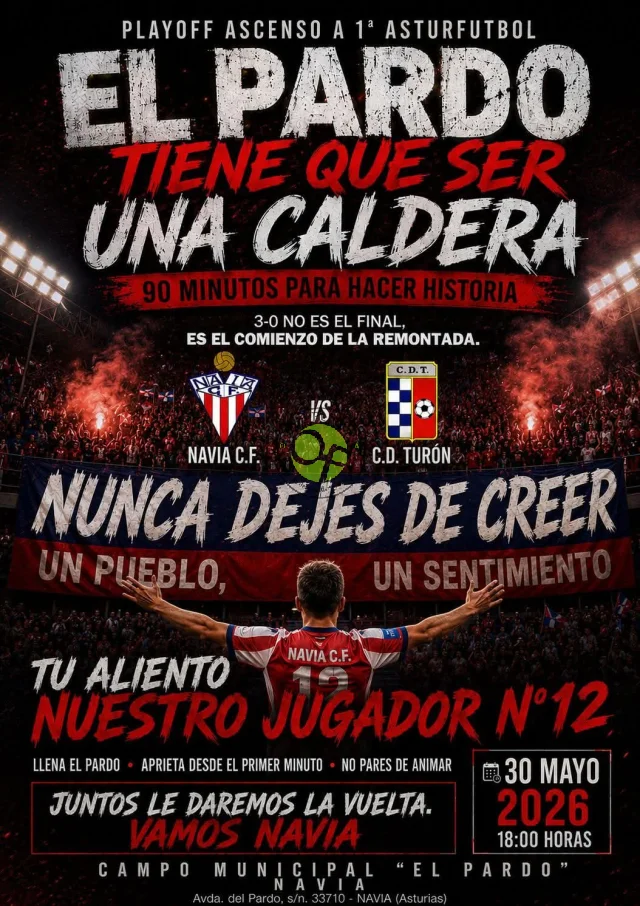El Navia C.F. se enfrenta al C.D.Turón en el playoff de ascenso
