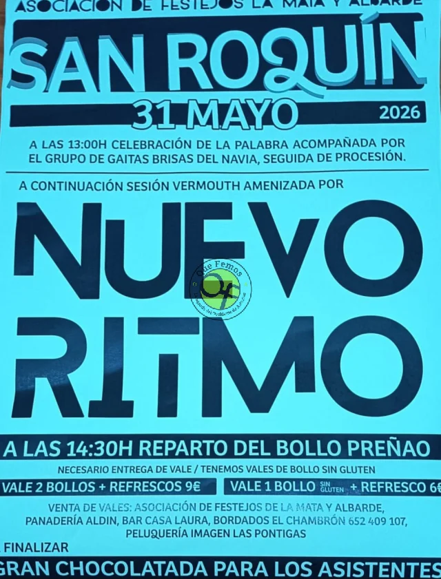 Fiestas de San Roquín 2026 en La Mata y Albarde
