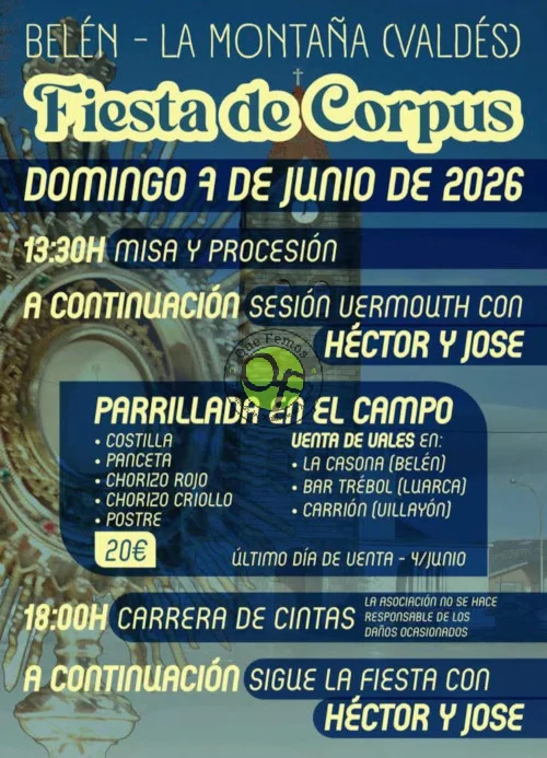 Fiesta de Corpus 2026 en Belén de La Montaña