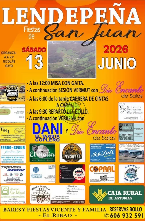 Fiestas de San Juan 2026 en Lendepeña