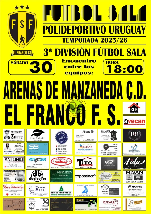 El Franco F.S. recibe al Arenas de Manzaneda C.D.