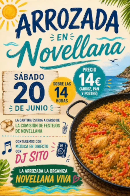 Arrozada con música en Novellana