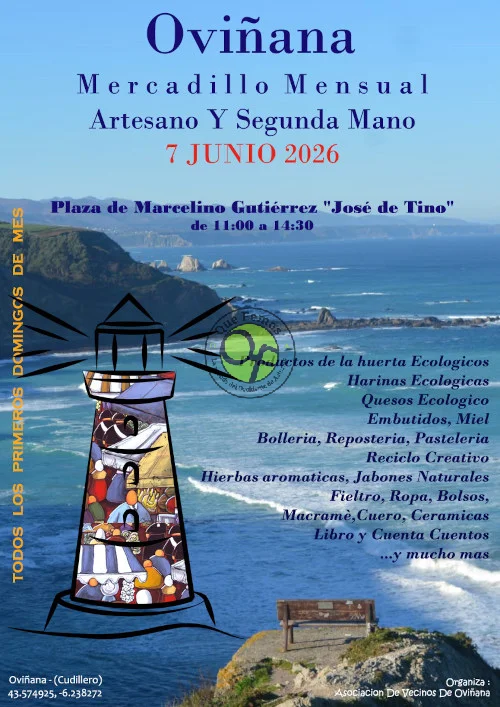 Mercadillo Mensual Artesano y Segunda Mano de Oviñana: junio 2026