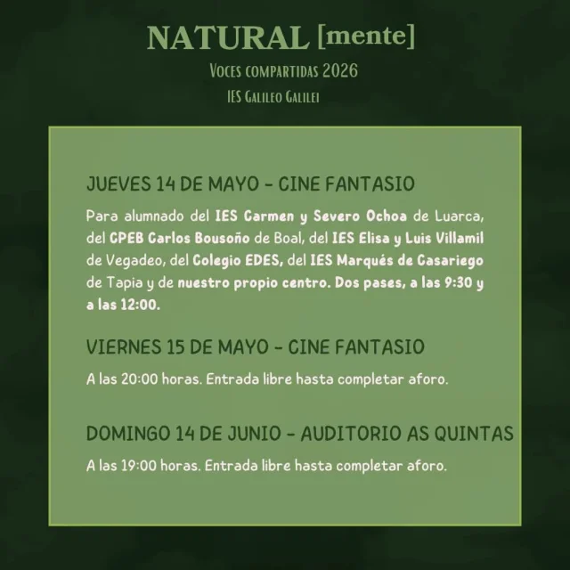 Voces Compartidas lleva su espectáculo NATURAL{mente} a El Franco