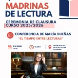 El programa Padrinos y Madrinas de Lectura se clausura con una conferencia con María Dueñas