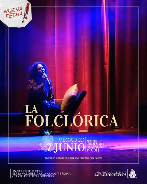 La folclórica visita Vegadeo en la piel de Nerea Vázquez