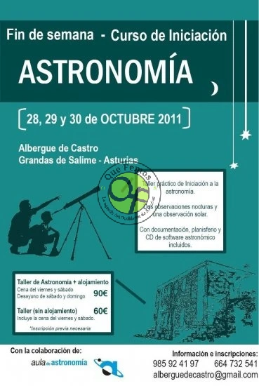 Curso de Iniciación a la Astronomía en Grandas de Salime