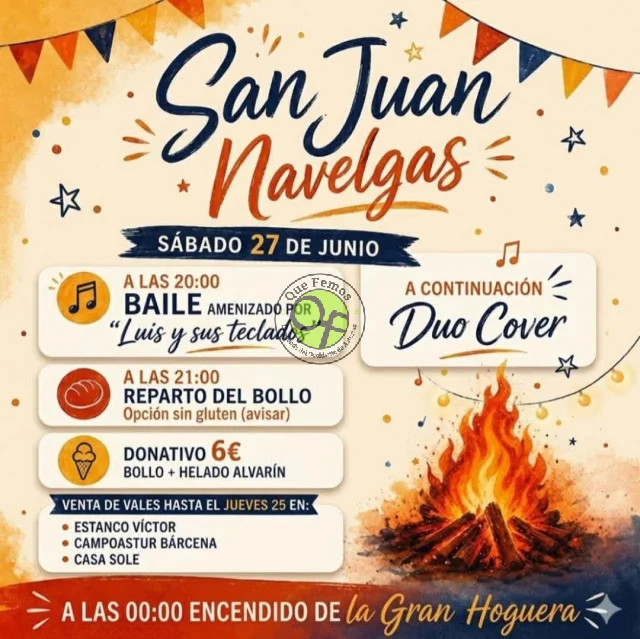 Fiesta de San Juan 2026 en Navelgas