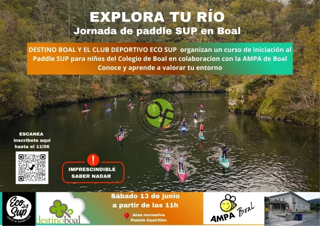  Jornada de iniciación al paddle SUP en Boal