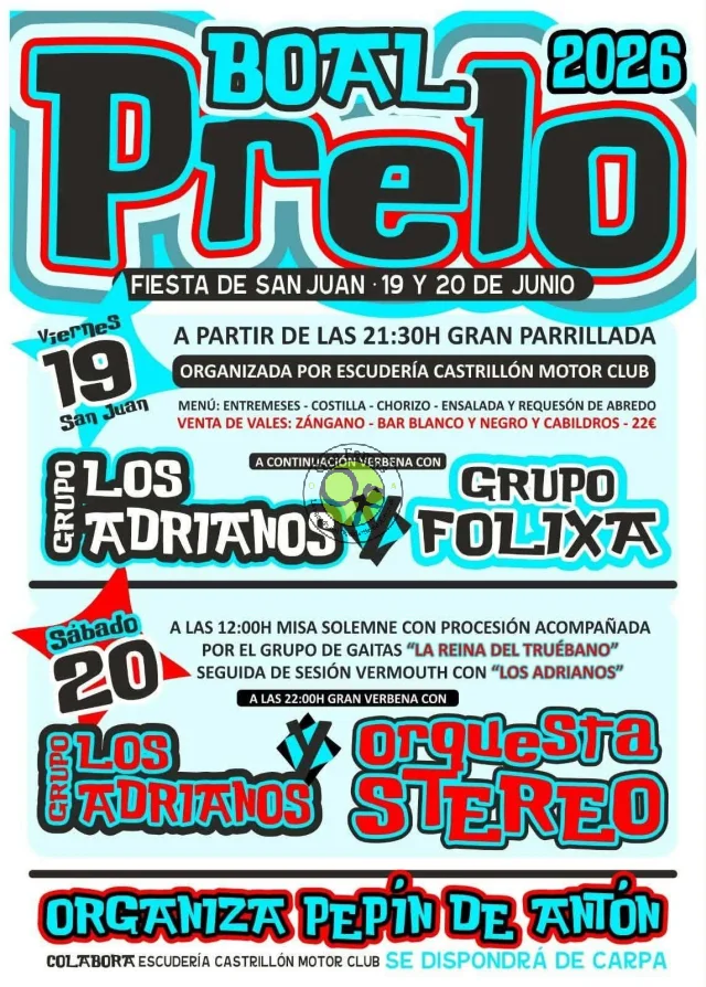 Fiestas de San Juan 2026 en Prelo