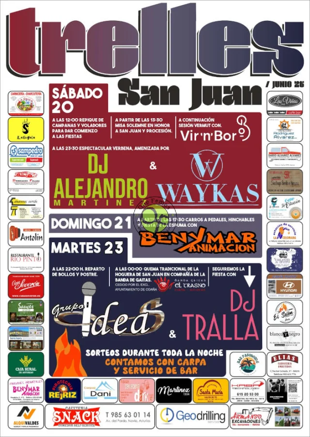 Fiestas de San Juan 2026 en Trelles
