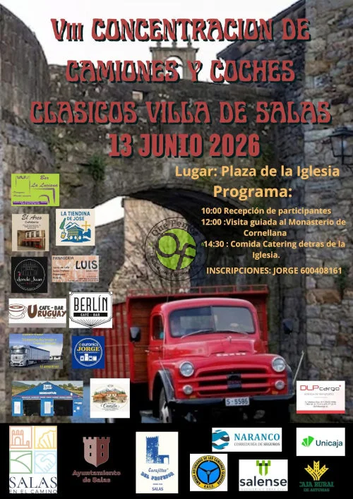 VIII Concentración de Camiones y Coches Clásicos Villa de Salas 2026