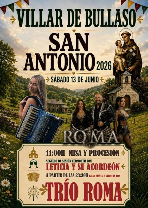 Fiesta de San Antonio 2026 en Villar de Bullaso