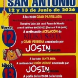 Fiestas de San Antonio 2026 en Curriellos