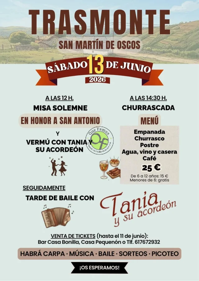 Fiestas de San Antonio 2026 en Trasmonte