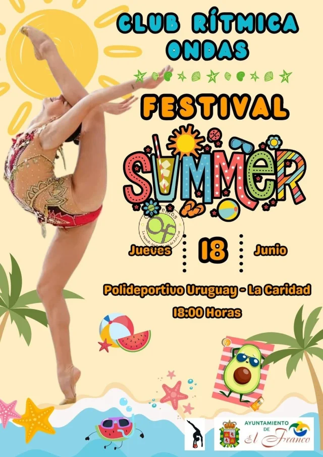El Club Rítmica Ondas celebra su Festival de Verano 2026 en A Caridá