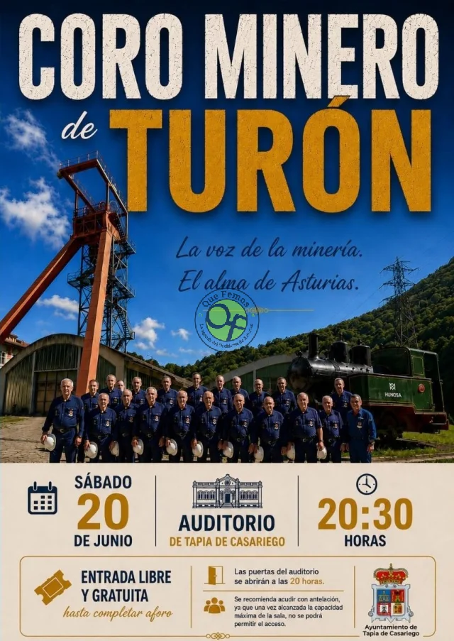 Tapia de Casariego se emocionará con las voces del Coro Minero de Turón