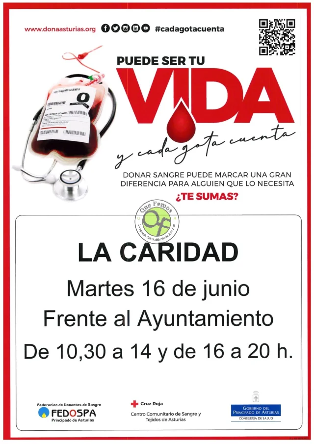 Donación de sangre en A Caridá