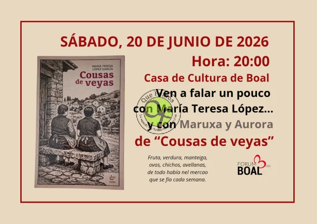 El sábado ven a Boal pa falar de 
