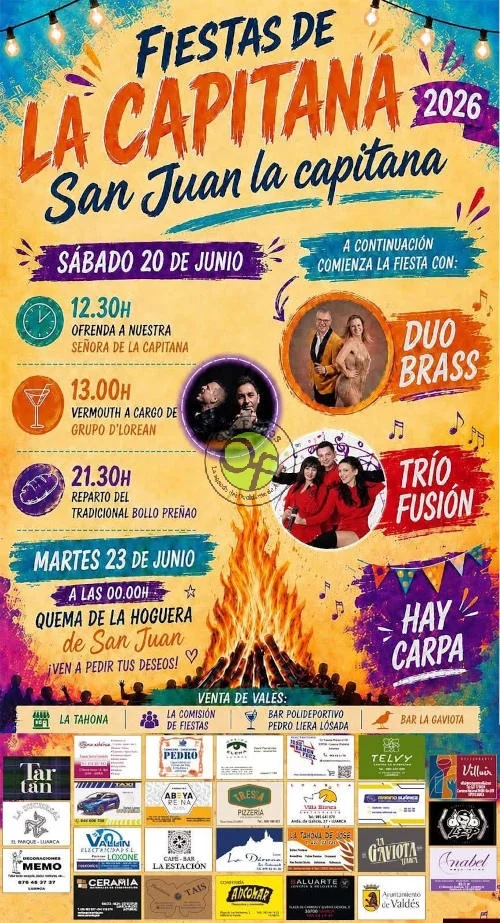 Fiestas de San Juan 2026 en La Capitana