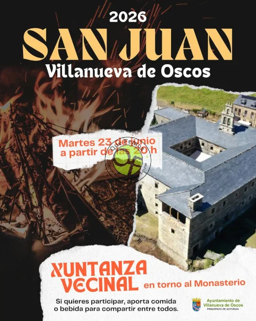 Noche de San Juan 2026 en Villanueva de Oscos