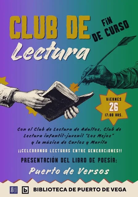Última reunión del curso del Club de Lectura de Puerto de Vega