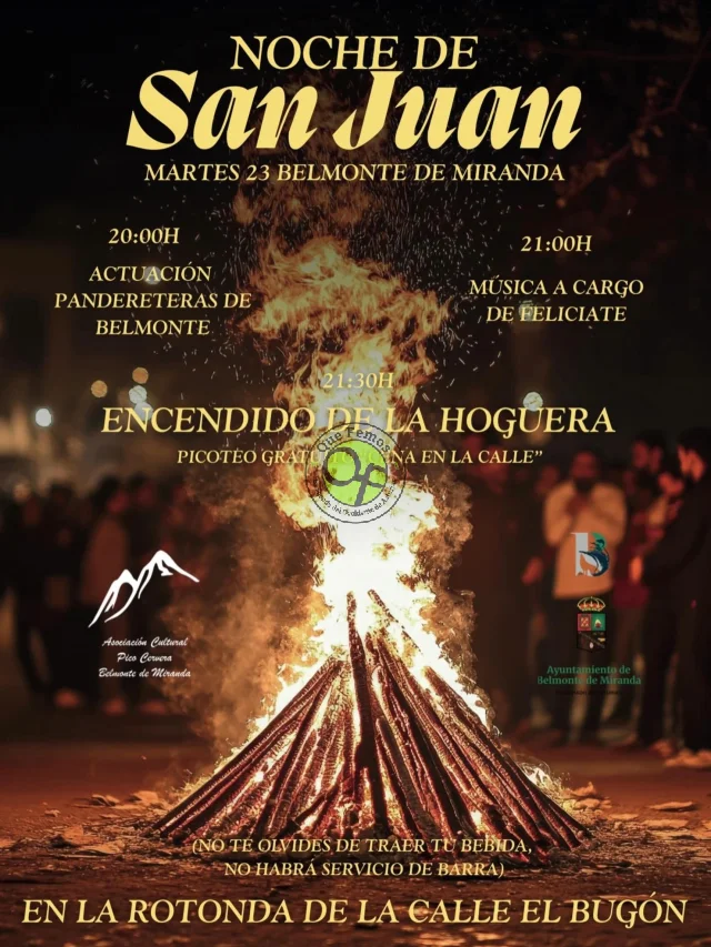 Noche de San Juan 2026 en Belmonte de Miranda