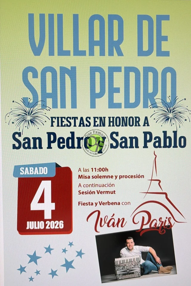 Fiestas de San Pedro 2026 en Villar de San Pedro