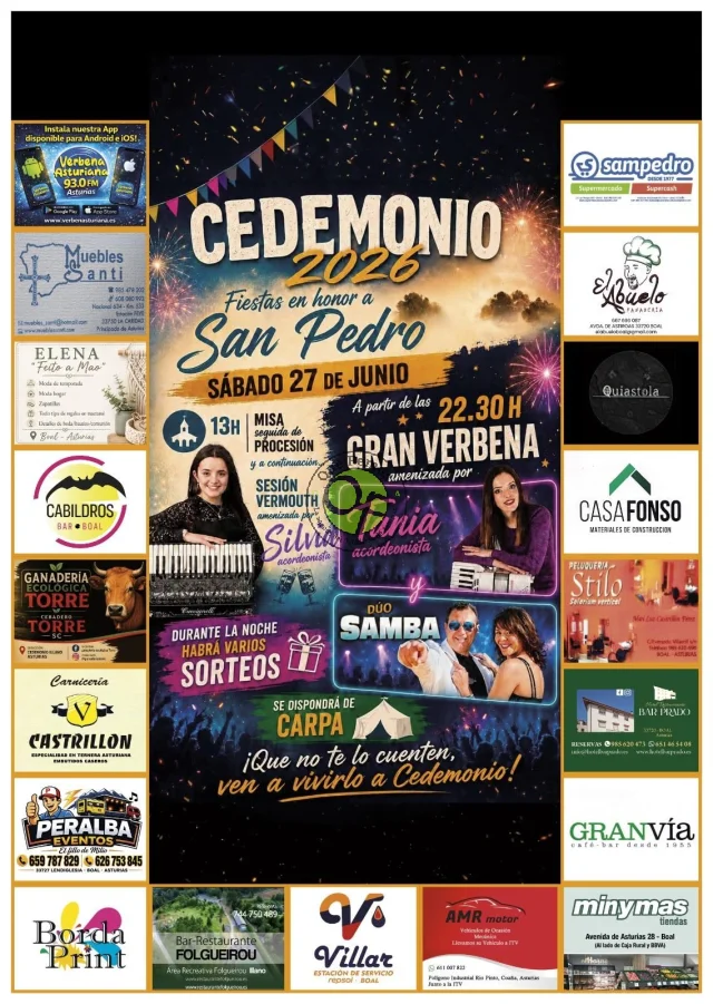 Fiestas de San Pedro 2026 en Cedemonio