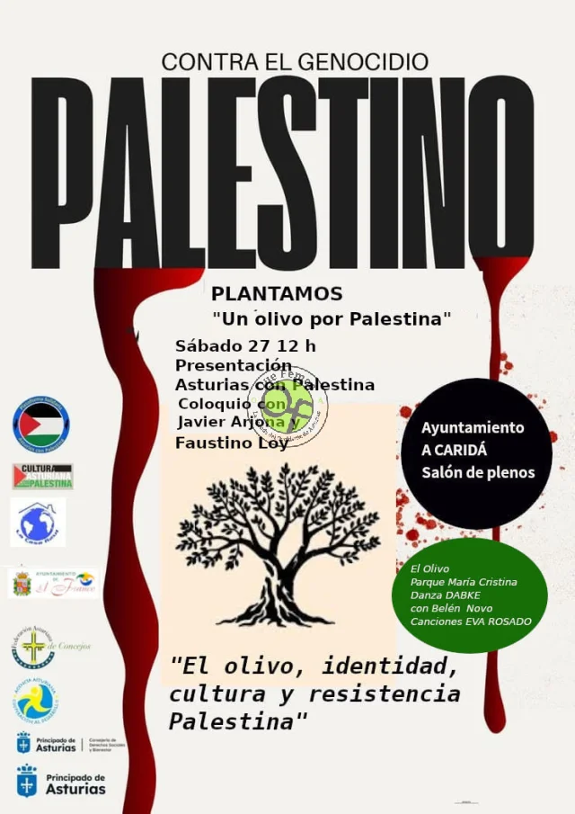 En El Franco plantan un olivo por Palestina