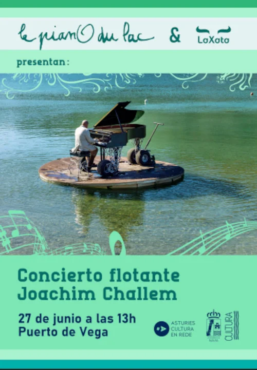 Le Piano du Lac & La Xata presentan este concierto sobre las aguas de Puerto de Vega
