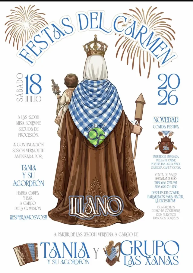 Festas del Carmen 2026 en Illano