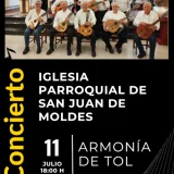 Concierto de Armonía de Tol en la iglesia de San Juan de Moldes