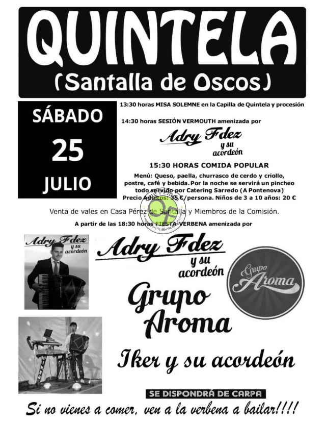Fiestas de Quintela 2026