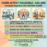 Julio de 2026 será un mes cargado de actividad en el Complejo Deportivo Los Castros