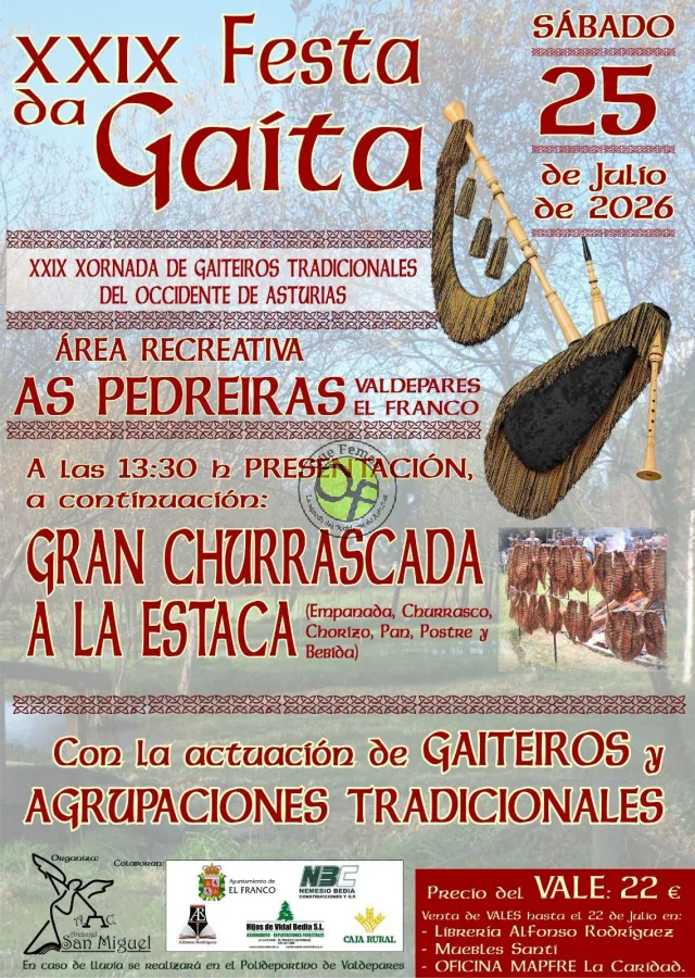 XXIX Festa da Gaita en El Franco 2026