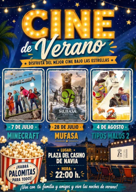 Vuelve el Cine de Verano a Navia con estas tres fechas marcadas en rojo