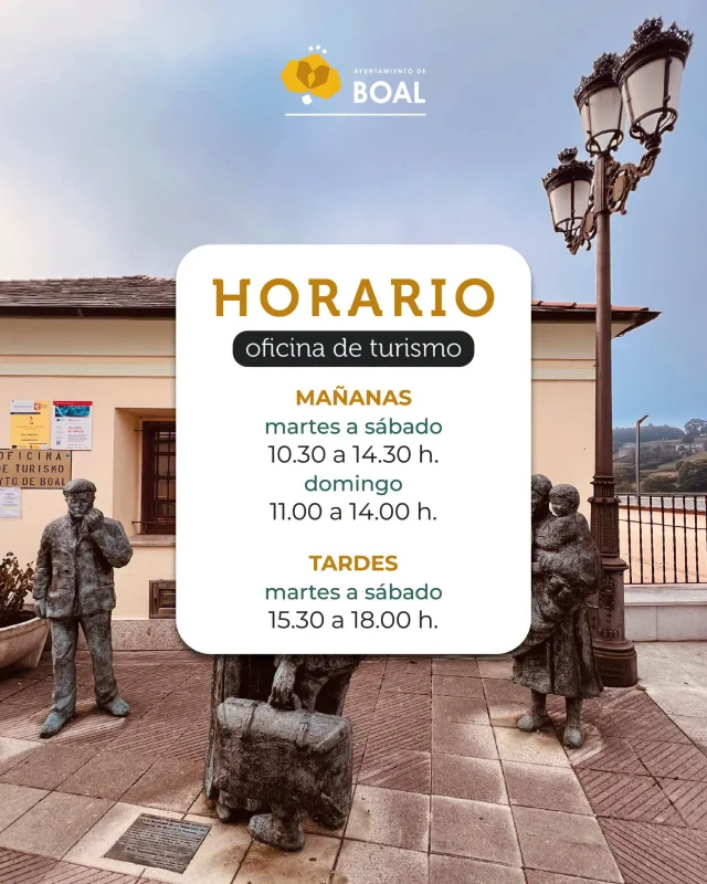 Horarios de la Oficina de Turismo de Boal