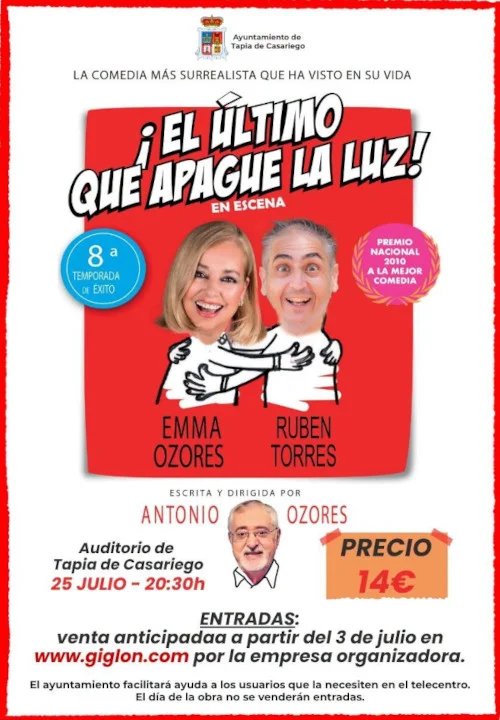 En Tapia, este 25 de julio, ¡el último que apague la luz!
