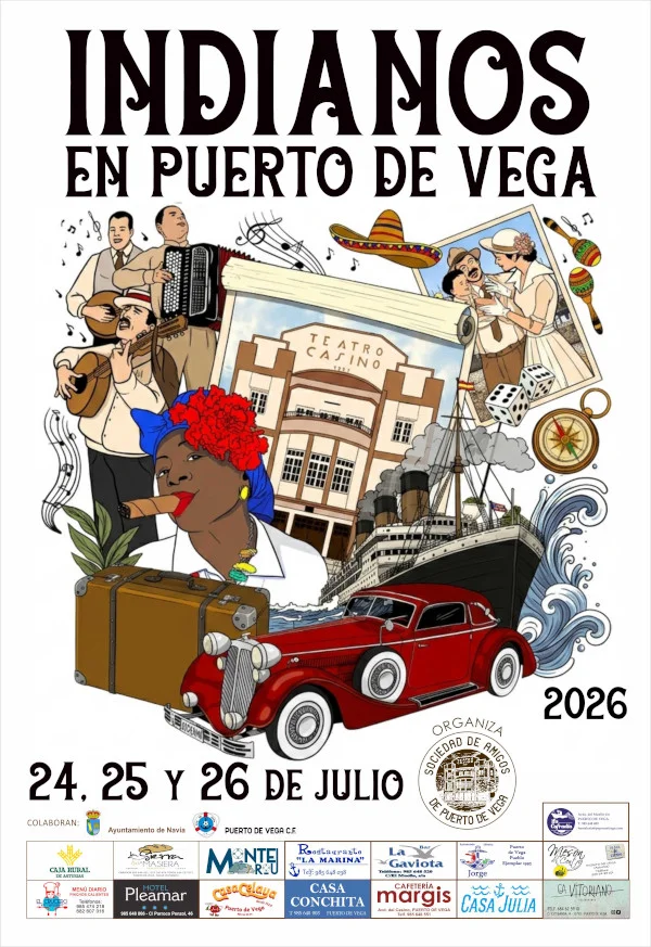 Indianos en Puerto de Vega 2026