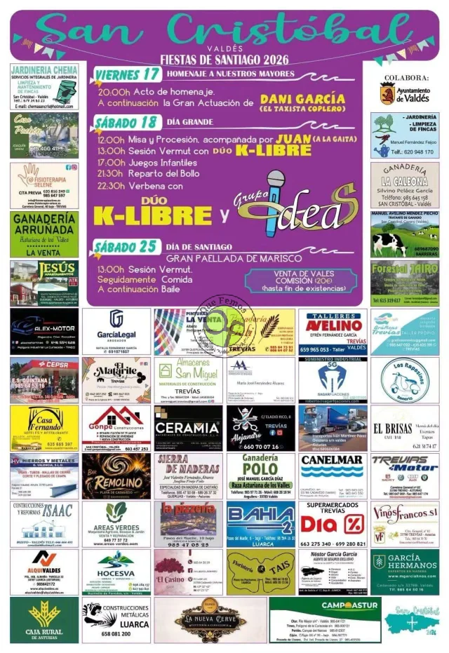 Fiestas de Santiago 2026 en San Cristóbal