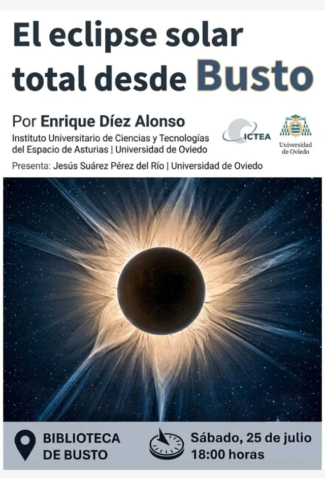 El eclipse solar total desde Busto