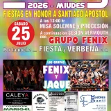 Fiestas de Santiago Apóstol 2026 en Villar de Miudes